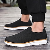 abordables Baskets Décontractées-Baskets basses en maille olive pour homme, légères, respirantes et confortables, idéales pour la marche, au quotidien, en voyage, pour les trajets domicile-travail et les sorties du week-end.