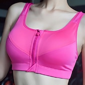 economico Reggiseni sportivi &amp; gilet-Per donna Reggiseno da yoga Reggiseno Pilates Reggiseno sportivo Intimo / Maglia Intima Sostegno e protezioni Senza cuciture Anti-vibrazione Rete Senza fili Tinta unica Sport Abbigliamento sportivo