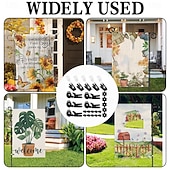 cheap Wall Tapestries-25Pcs Garden Flag Stoppers &amp; Clips Kit, All-Season Heavy-Duty Plastic &amp; Rubber Windproof Clips Hardware Accessories for Outdoor Flags, Small Banners, Curtains