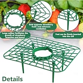 cheap Plant Care Accessories-10 Pcs Strawberry Plant Support Frames, Square Growing Racks and Stands, Keep Strawberry Fruits Clean and Elevated, Ideal for Garden Beds, Balcony, Greenhouse, Patio, or Indoor Planting, Easy Assembly