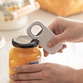 ieftine Ustensile Bucătărie &amp; Gadget-uri-2/5 buc deschizător magnetic de sticle din oțel inoxidabil, instrument de deschidere a capacelor trei în unu, deschizător de capace de cutii și sticle de bere, antiderapant și care economisește efort