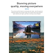 baratos Telões de Projetor &amp; Acessórios-Tela de projeção com tripé de 100 e 120 polegadas, formato 16:9 HD 4K, portátil, para uso interno e externo, com bolsa de transporte. Altura ajustável e tela de projeção sem rugas, ideal para cinema