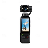baratos Câmara de Ação-Câmera de ação 4K com tela IPS de 2,0", câmera portátil para vlogs com foco automático. &amp;Câmera de vídeo portátil de bolso com lente giratória e cartão SD de 32 GB, ideal para vlogs. &amp;viagem, presente