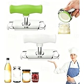 abordables Ouvre-bouteilles-Lot de 2 ouvre-bocaux ergonomiques en acier inoxydable, pour une ouverture facile des couvercles. Conception métallique durable pour bocaux et récipients alimentaires. Pince pour ouvrir les bocaux de