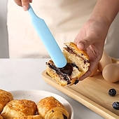 preiswerte Küchenutensilien &amp; Gadgets-6/10 Silikonspatel, Sahneschaber, Macaron-farbener Kuchenspatel, Brotspatel, Marmeladenmesser, Rührspatel, antihaftbeschichtet, Backwerkzeug, lebensmittelechtes, hitzebeständiges Material