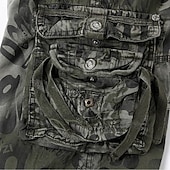 cheap Men's Graphic Cargo Shorts-Men's Tactical Shorts Cargo Shorts Camo Shorts Shorts Buttons Multi Pocket Camo Camouflage Wearable Knee Length Outdoor Daily Camping &amp; Hiking Fashion Classic Camouflage Blue Camouflage Gray