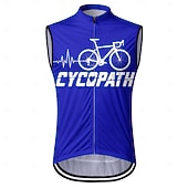 economico Maglie da uomo-Per uomo Gilet da ciclismo Maglia da Ciclismo Geometrico Senza Maniche Bicicletta Gilet / Panciotto Maglia Top con 3 tasche posteriori Asciugatura Rapida Tasca Posteriore Traspirante Gli sport Nero