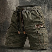 abordables Clásico-Hombre Pantalones cortos tácticos Pantalón Corto Cargo Pantalones cortos para acampar Shorts para senderismo Cintura elástica Multi bolsillo Pierna recta Plano Color Camuflaje Comodidad Listo para