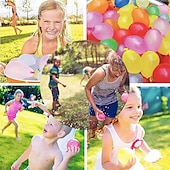 baratos Brinquedos de Verão-Pacote com 2000 balões de água, balões de látex coloridos e biodegradáveis com bicos de recarga para brincadeiras ao ar livre no verão, brinquedos para guerra de água para crianças e adultos,
