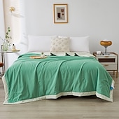 cheap Cooling Bedding-Cooling Blanket Summer Comforter Lightweight Cool Quilt Soft Breathable Air Conditioning Blanket Floral Summer Bedspread for Hot Sleepers Bedroom Home