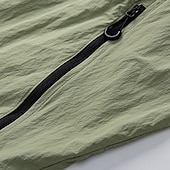economico Giubbotti Casual-Da uomo Giacca Leggera Casuale All'aperto Protezione Solare Protezione solare Snello Minimalista Primavera &amp; Estate Primavera Attivo Casual Quotidiano Girocollo Regolare Nero Verde Giacca