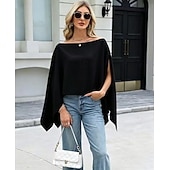 abordables Cape-Women's Wrap Mother's Wraps Bridal's Wraps Wedding Guest 's Wraps Cape Elegant Ladies Formal Style Sleeveless Chiffon Wedding Wraps With Pure Color For Daily Spring &amp; Summer