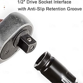 economico accessori per trapano-Prolunga flessibile per albero da 1/2", bussola dinamometrica, chiavi a cricchetto, chiave elettrica, biella, barra di prolunga flessibile per spazi ristretti, utensile manuale per riparazioni