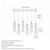 abordables Lustres-10 cm Variable Lustre Cristal Moderne 110-240 V