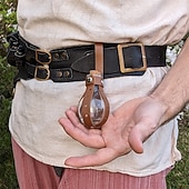 baratos Accessories and More-Retro Vintage Medieval Renaissance Potion Bottle Holster Witch Wizard Fancy Dress Unisex Fantasy Halloween Carnival Masquerade Renaissance Fair LARP Adults' Potion Bottle Holster