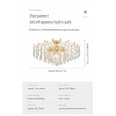 voordelige Spoetnik-ontwerp-led kroonluchter 42/50/60/80/100cm 6/10/12/14/16 kop lamp niet inbegrepen gegalvaniseerde afwerking kristal metaal moderne eigentijdse stijl slaapkamer eetkamer mini hanger 110-240v
