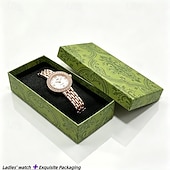 economico Orologi al quarzo-Elegant Women's Jewelry Bracelet Watch, Ladies Small Face Luxury Dress Wristwatch with Rhinestone Bezel &amp; Roman Numerals, Fashion Quartz Watch Gift for Her, Rose Gold and Silver Tone