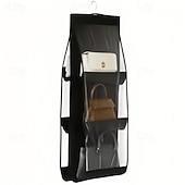 abordables Rangement et organisation-Organisateur de sac à main pliable et inodore, avec pochette de rangement intérieure, support gain de place pour sac à main et sac à main, idéal pour la maison et les voyages.