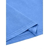 cheap Men's Classic Polo-SoftFade™ Men's Polo Shirts 100% Cotton Acid Wash Shirt Casual Holiday Lapel Short Sleeve Fashion Basic Plain Vintage Distressed Summer Spring Blue Polo Shirts