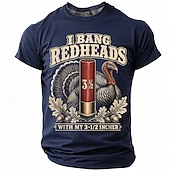  I Bang Redheads With My 3 1 2 Incher' Men's Funny Hunting Humor Sarcastic Vintage T Shirt Graphic Crew Neck Short Sleeve Gift for Hunter Designer Clothing Apparel