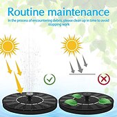 levne Venkovní rekreace-Solární fontánové čerpadlo 1,0 W/1,5 W/2,5 W - 1,5W solární vodní čerpadlo se 6 tryskami - vhodné pro ptačí koupaliště, jezírka, zahrady, bazény, akvária, venkovní prostory a akvária!