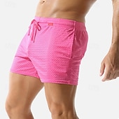 cheap Swim Trunks &amp; Board Shorts-Men's Board Shorts Swim Shorts Swim Trunks Solid Colored Drawstring Boyleg with Pockets Quick Dry Lightweight Elastic Swimwear Surfing Beach Swimming Summer