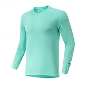 cheap Running Tee &amp; Tank Tops-Men's Solid Colored Running T-Shirt Compression Shirt Casual Polo Shirts Running Shirt Summer Spring Fall Fall / Winter Long Sleeve Quick Dry Lightweight Moisture Wicking Gym Workout Active Training