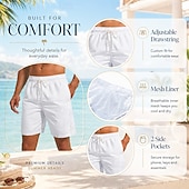  Herre Dyr Kokosnøttre Badeshorts Badedrakter Badeshorts Surfeshorts Medium Midje Hawaiisk Daglig Strandferie Sidelommer Mesh fôr Elastisk snøring i midjen Designer Klær