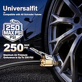 billiga Fordonstjänst-4-pack däckluftchuck med klämmaadapter, läckagefria däckchuckar för fordonsinflator, kompressorpump, anslutningstillbehör, verktyg