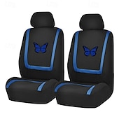 baratos Capas para bancos de automóveis-4PCS Cobertura de Cadeira Automotiva para Bancos dianteiros Prevenir Manchas para Carro de passeio / SUV / Carro