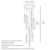 abordables Lustres-10 cm Variable Lustre Cristal Moderne 110-240 V