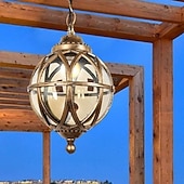 preiswerte Globusdesign-18 cm Hängelaternen-Design Pendelleuchte Metall Glas Vintage Nordischer Stil 110-240 V