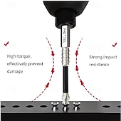 cheap Drill Bit Set-15pcs K5 Anti-Slip Shock-Resistant Threaded Drill Bit Set, Suitable for Electric Screwdrivers, High Hardness, Anti-Slip, Shockproof Magnetic Drill Bits, Compatible with Electric and Manual Drills