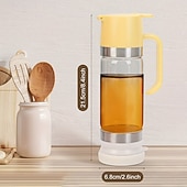 levne Kuchyňská úložiště-skleněný dávkovač medu se základnou &amp;rukojeť, sklenice na sirup/med bez kapání, skleněná konvice o objemu 355 ml vhodná na kávu, čaj, pro, nádoba na med bez rozlití pro stolní nebo komerční použití