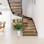 baratos Plantas e Folhagens Artificiais-2 plantas artificiais de agave grandes com 18 folhas cada, folhagem tropical artificial realista para decoração de interiores e exteriores, perfeitas para casa, escritório, jardim, varanda e para