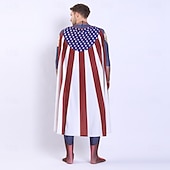 baratos Trajes para casais e grupos-Anti-herói Super-vilão Super heroi Fantasia fantasia Fatos de Corpo Patriótico for Unisexo Crianças Adulto Dia Das Bruxas Carnaval Espetáculo Comic Con