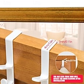 baratos Arrumação e Organização-Cabideiro de porta para roupas, organizador de plástico para pendurar roupas na porta, com barra para pendurar bolsas, ideal para quarto e banheiro. &amp;Prateleira para porta de armário