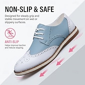 cheap Casual Lace-Up Shoes-Men's Two Tone Wingtip Oxford Shoes, Lace-Up Brogue Dress Shoes, Vintage Formal Shoes for Wedding, Office, Party