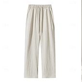 preiswerte Klassiker-Leichte Herren-Leinenhose aus Tencel für den Sommer