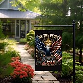 cheap Garden Flag-2PCS 250th Anniversary USA Flag Double Sided Outdoor Patriotic Garden Flag with Statue of Liberty, 4th of July Decorations for US 250th Celebration, USA Merchandise, Commemorative 1776-2026