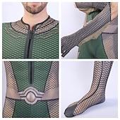 baratos Trajes para casais e grupos-Anti-herói Super-vilão Super heroi Fantasia fantasia Fatos de Corpo Patriótico for Unisexo Crianças Adulto Dia Das Bruxas Carnaval Espetáculo Comic Con