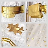 baratos Trajes Femininos-Anti-herói Super heroi Estrela Vestidos Capa Fantasia fantasia Mulheres Adulto Dia Das Bruxas Carnaval Espetáculo Comic Con