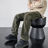 voordelige Bodems-Voor heren Combatbroek Cargohosen Wandelbroek Waterdichte broek Zomer Lente Herfst Buiten Normale pasvorm waterdicht Sneldrogend Lichtgewicht Ademend Broeken / Regenbroek / Overbroek Ritsen Zak Zwart