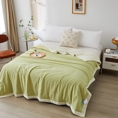 cheap Cooling Bedding-Cooling Blanket Summer Comforter Lightweight Cool Quilt Soft Breathable Air Conditioning Blanket Floral Summer Bedspread for Hot Sleepers Bedroom Home