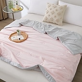 cheap Cooling Bedding-Cooling Blanket Summer Comforter Lightweight Cool Quilt Soft Breathable Air Conditioning Blanket Floral Summer Bedspread for Hot Sleepers Bedroom Home