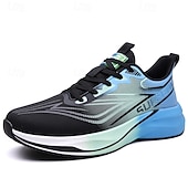 baratos Tênis de Corrida Masculinos-Tênis de corrida masculino preto e laranja - calçado esportivo leve e respirável - tênis esportivo com amortecimento para homens, ideal para corrida, treinos na academia, caminhada e atividades físicas ao ar livre.