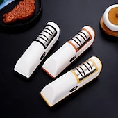 お買い得  キッチン用品＆小物-キッチン用電動ナイフ研ぎ器 多機能自動プロ仕様 4段階ギア電動ナイフ研ぎ器 キッチンアクセサリー 高速研ぎ石 家庭用キッチン 全自動ナイフ研ぎ機