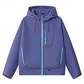 baratos Casacos impermeáveis-Homens Jaqueta Corta-Vento Jaqueta Softshell Jaqueta de Trilha Ao ar livre Prova-de-Água A Prova de Vento Secagem Rápida Respirável Roupas de caminhada Roupas de caminhada Verão Primavera Jaqueta