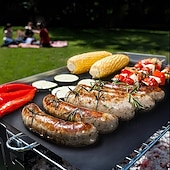 cheap Grills &amp; Outdoor Cooking-Set of 5 High-Temperature Resistant Non-Stick BBQ Mats, Oven and Microwave Mats, Outdoor Picnic and Barbecue Non-Stick Grilling Mats