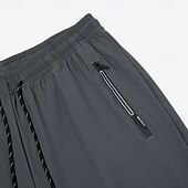 levne ležérní kalhoty-Pánské Běžci Kalhoty Kalhoty pro volný čas Outdoorové kalhoty Šňůrky Kapsy Elastický pas Pevná barva Rychleschnoucí Lehká váha Délka kolen Denní Venkovní Dovolená prázdniny stylové Khaki Černá Lehce
